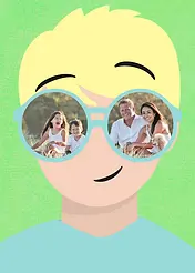 Sunglasses Series - Blonde Hair Boy