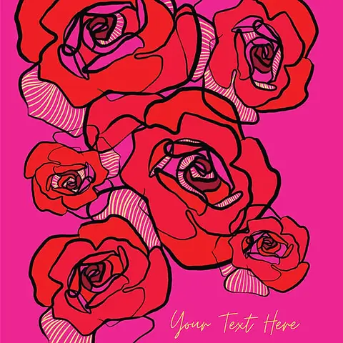 Red Roses Card