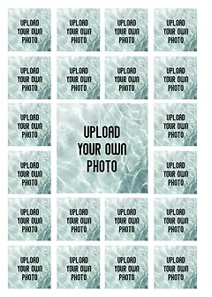 Customisable Photo Upload Card -  21 photos