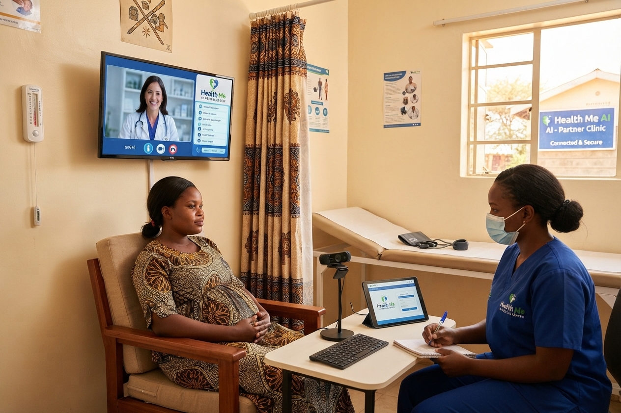 Health Me partner clinic telehealth consultation setup