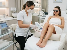 IPL hair removal treatment at beauty salon in Reading
