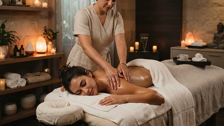Relaxing body massage at beauty salon in Reading