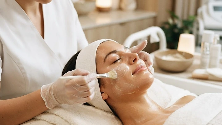 Facial treatment at beauty salon in Wokingham