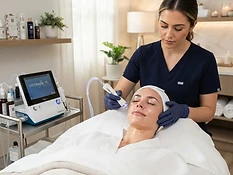 HydraFacial skincare treatment at beauty salon in Wokingham