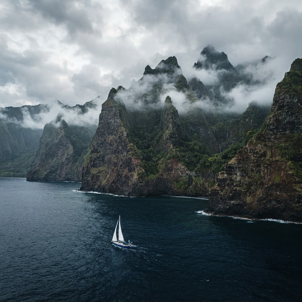 The Marquesas cliffs