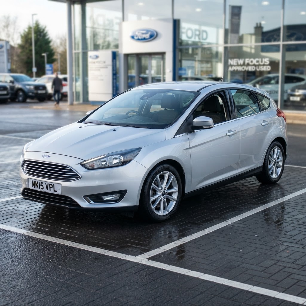 Same car on a dealership forecourt (retail price)