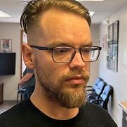 Haircut and beard shape-up by Matthew Paul at Hairlines Barbershop, Flemington NJ