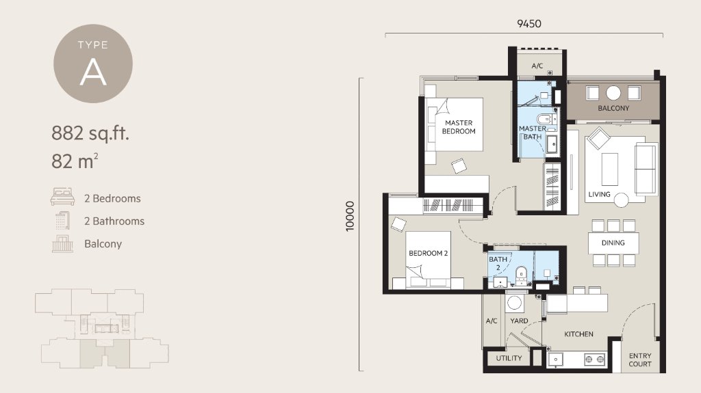 Type A floor plan