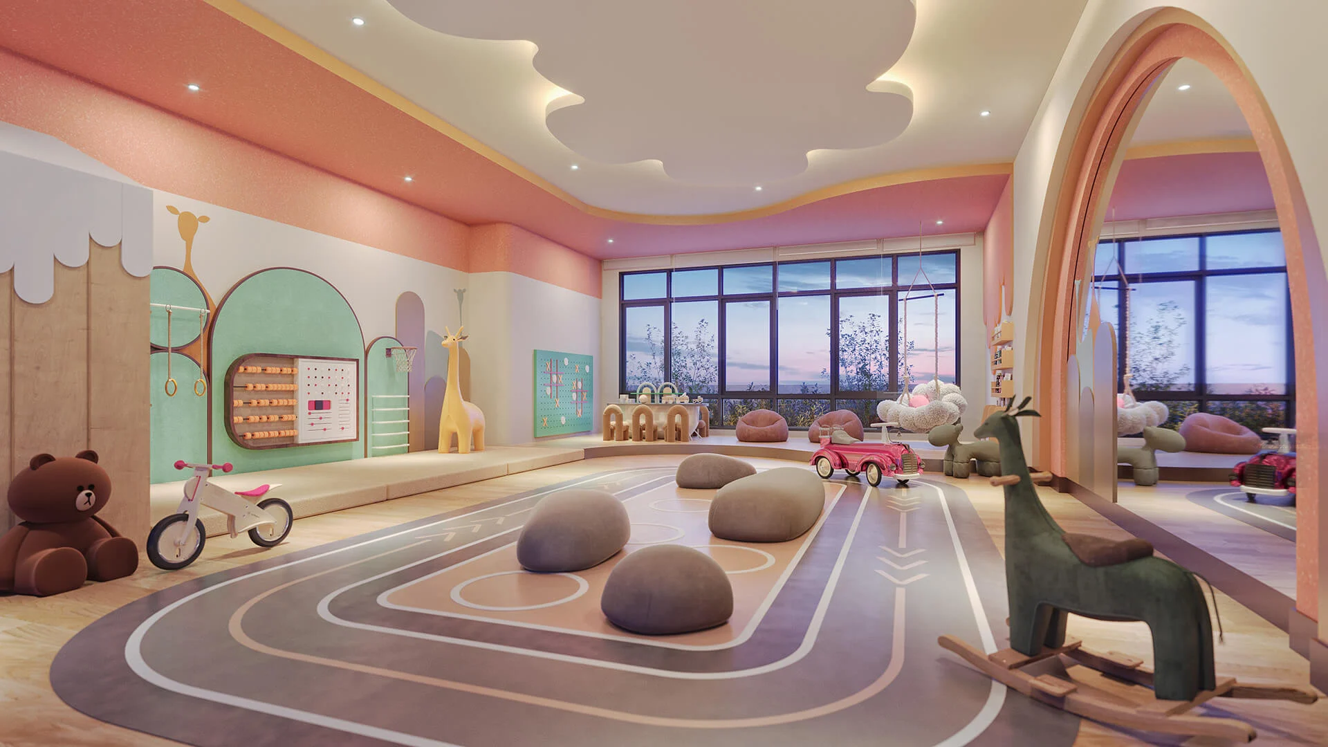 M Grand Minori Level 12 Kids Playroom facility render