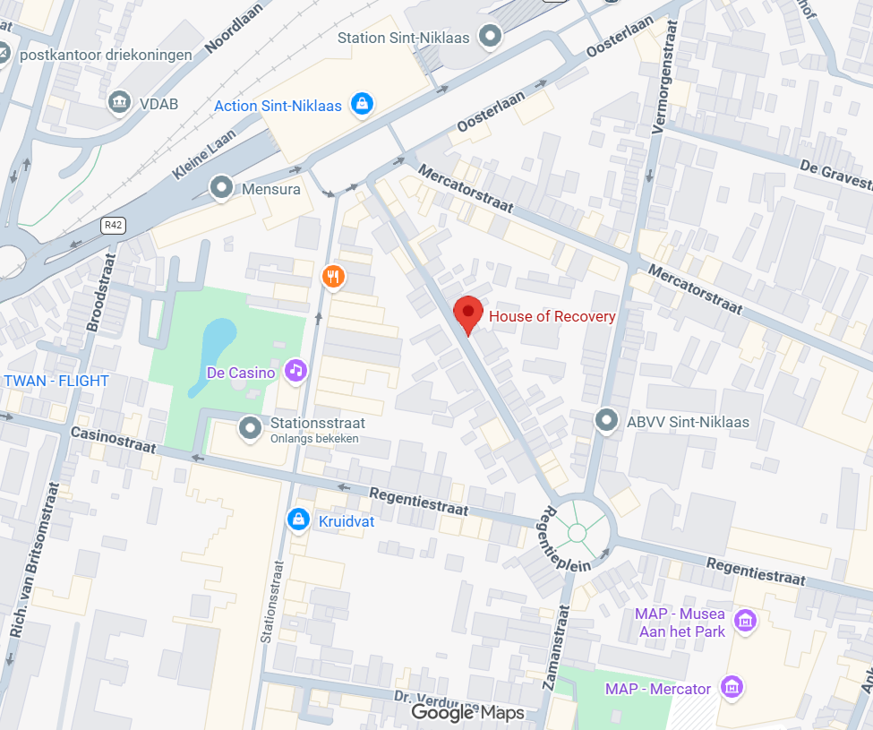 House of Recovery locatie op Google Maps