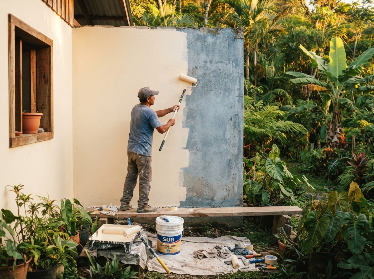 Pintura profesional en casa costarricense