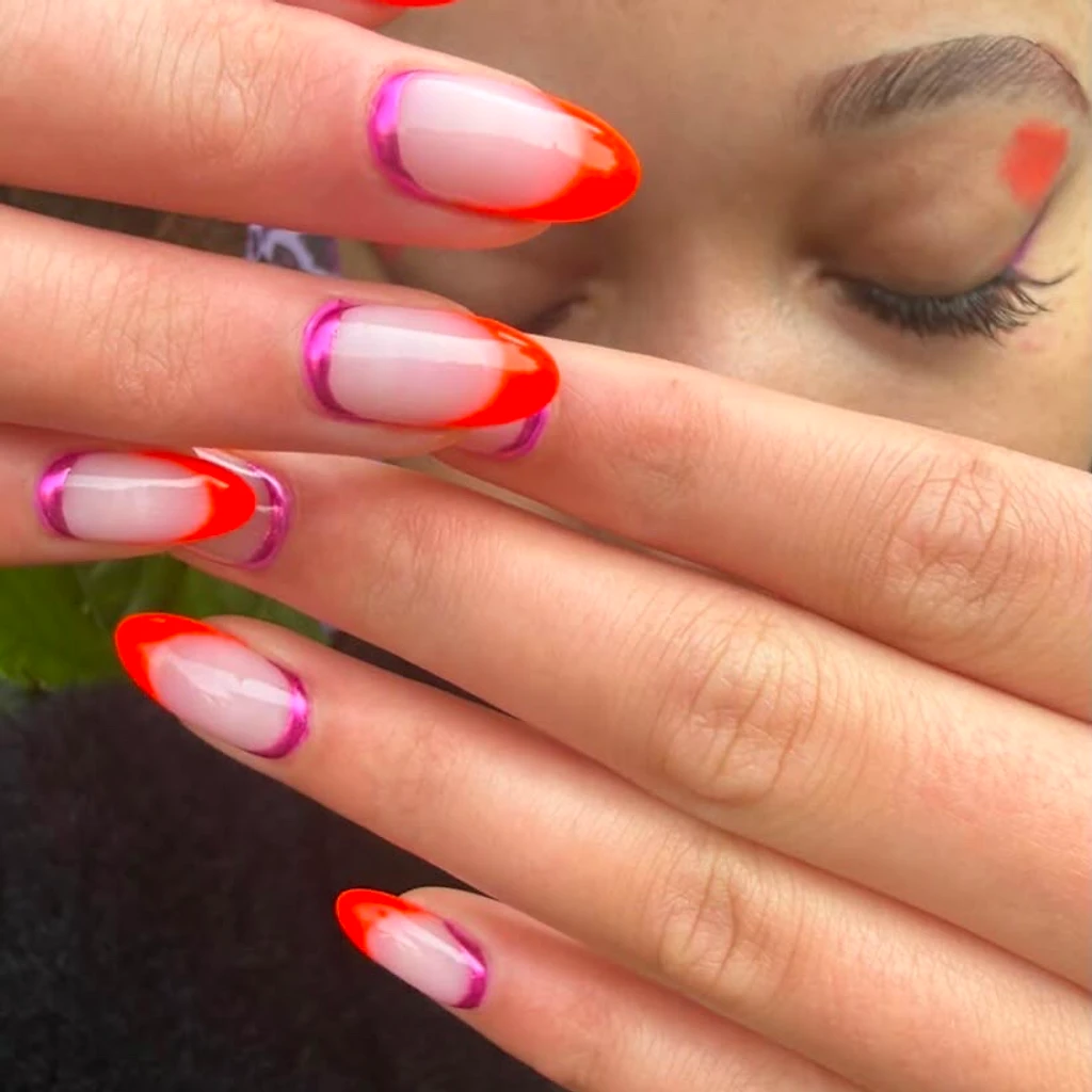 Double French with chrome