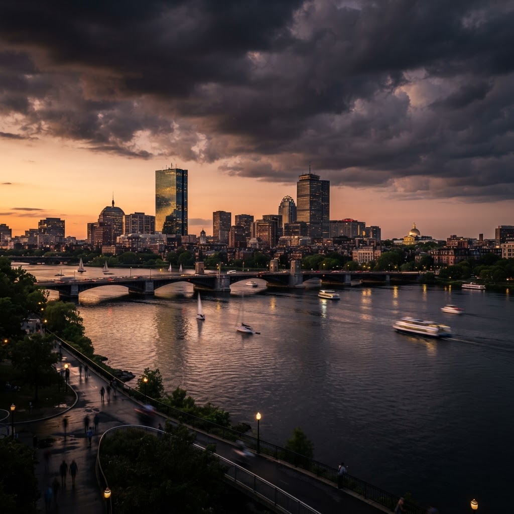 Boston skyline from across the Charles River