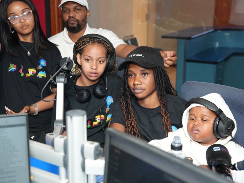 Aubrey in the radio studio