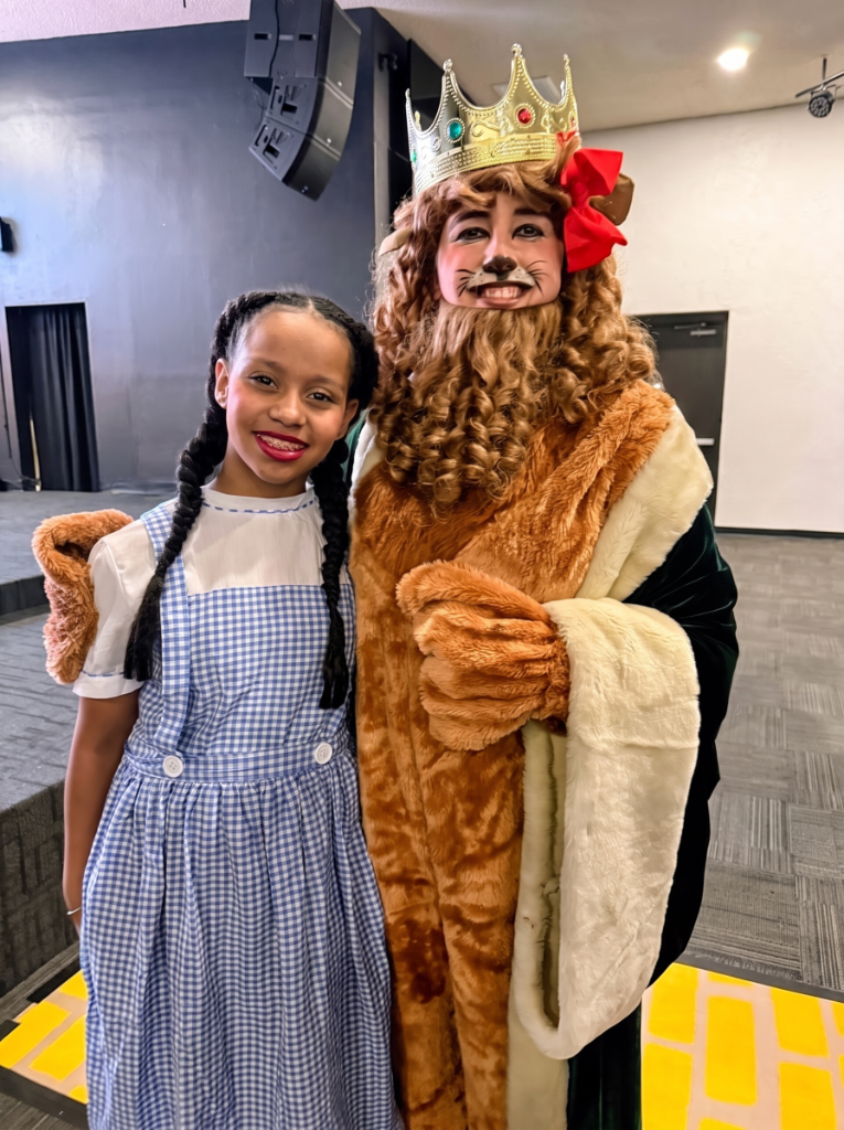 Aubrey as Dorothy in Wizard of Oz