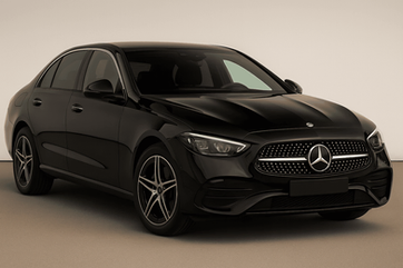 Black Mercedes E-Class executive chauffeur vehicle