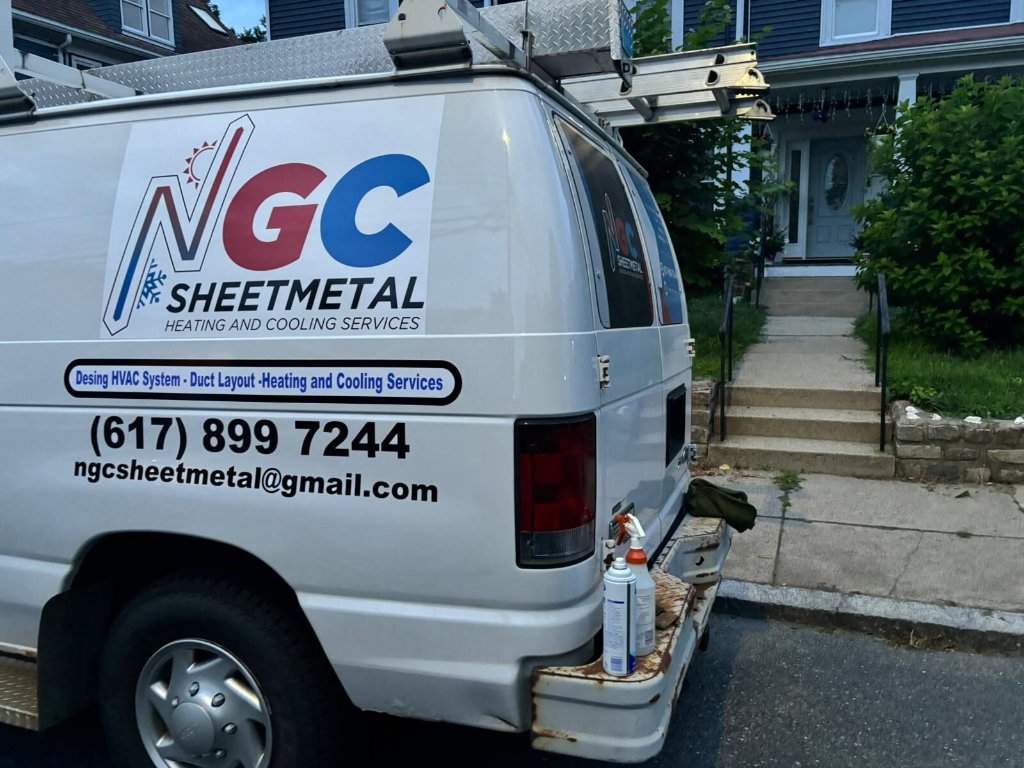 NGC Sheetmetal service van serving Greater Boston