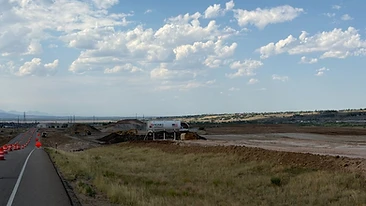 Overlot grading across the Zebulon site