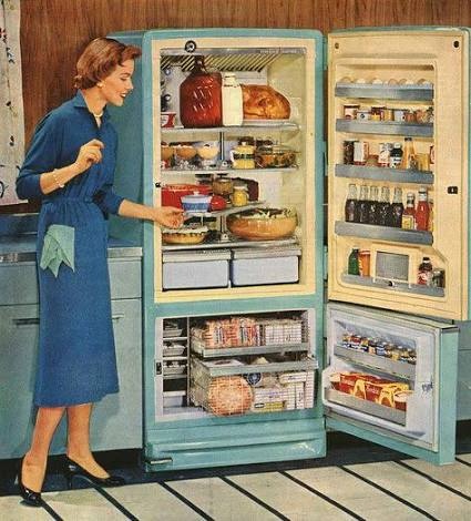 1950s refrigerator advertisement reference