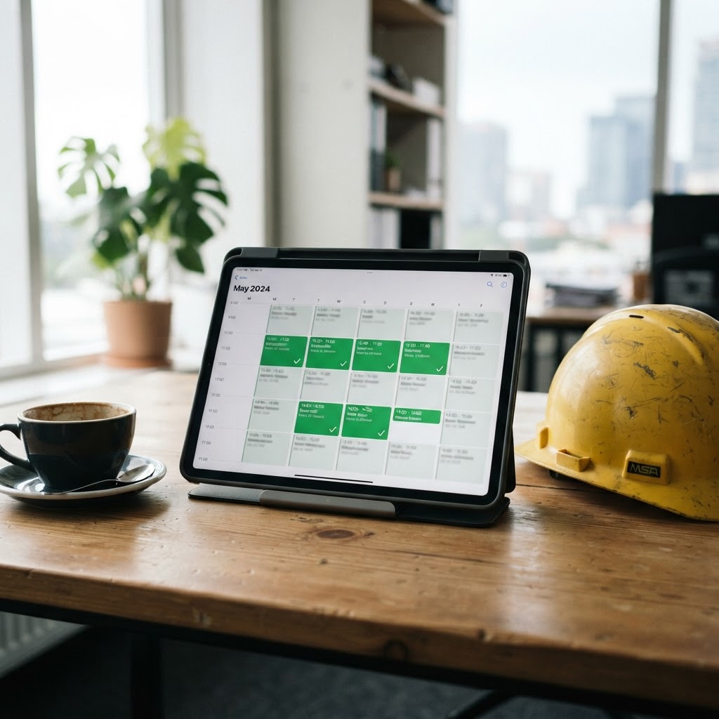 Booking calendar with appointments