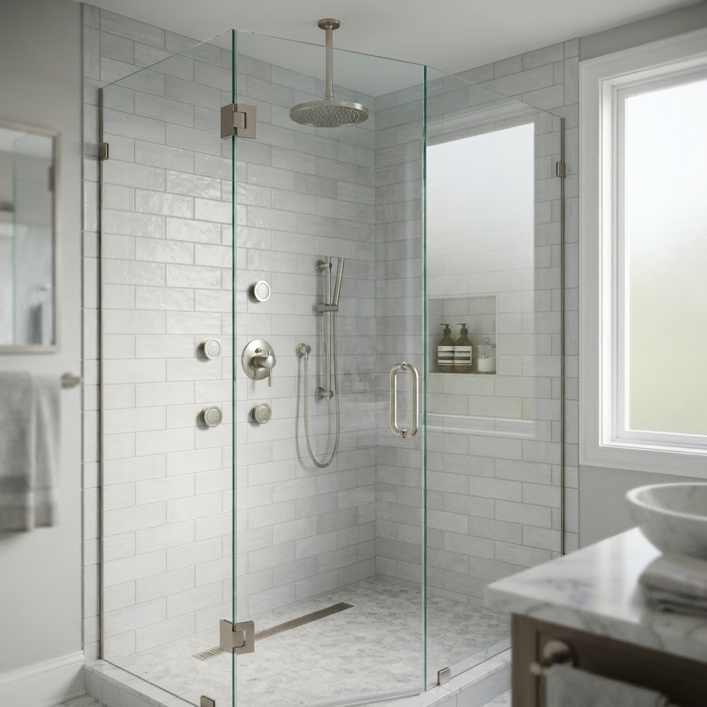 Luxury Rain Shower Fixture Plumbing