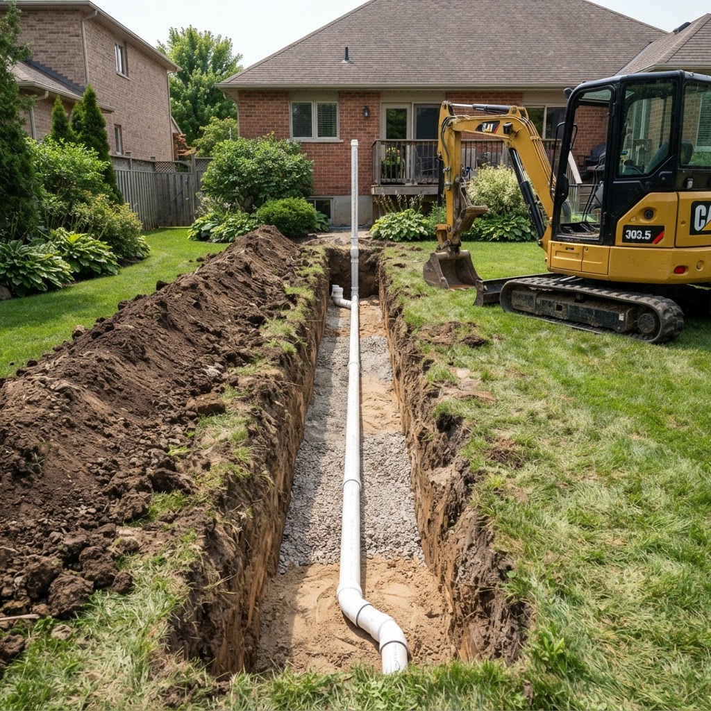 Underground Sewer Excavation & Trenching