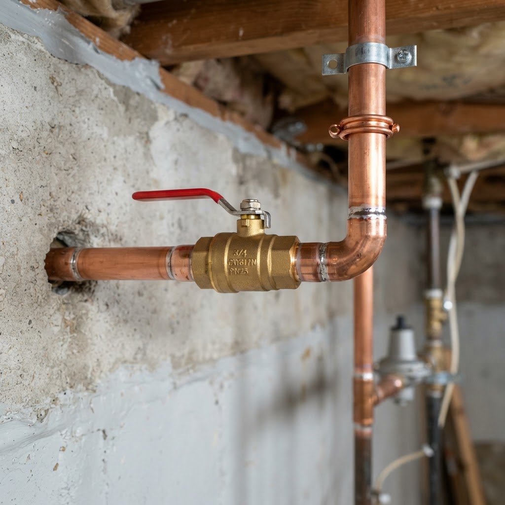 Plumbing valve replacements and shut-off valves