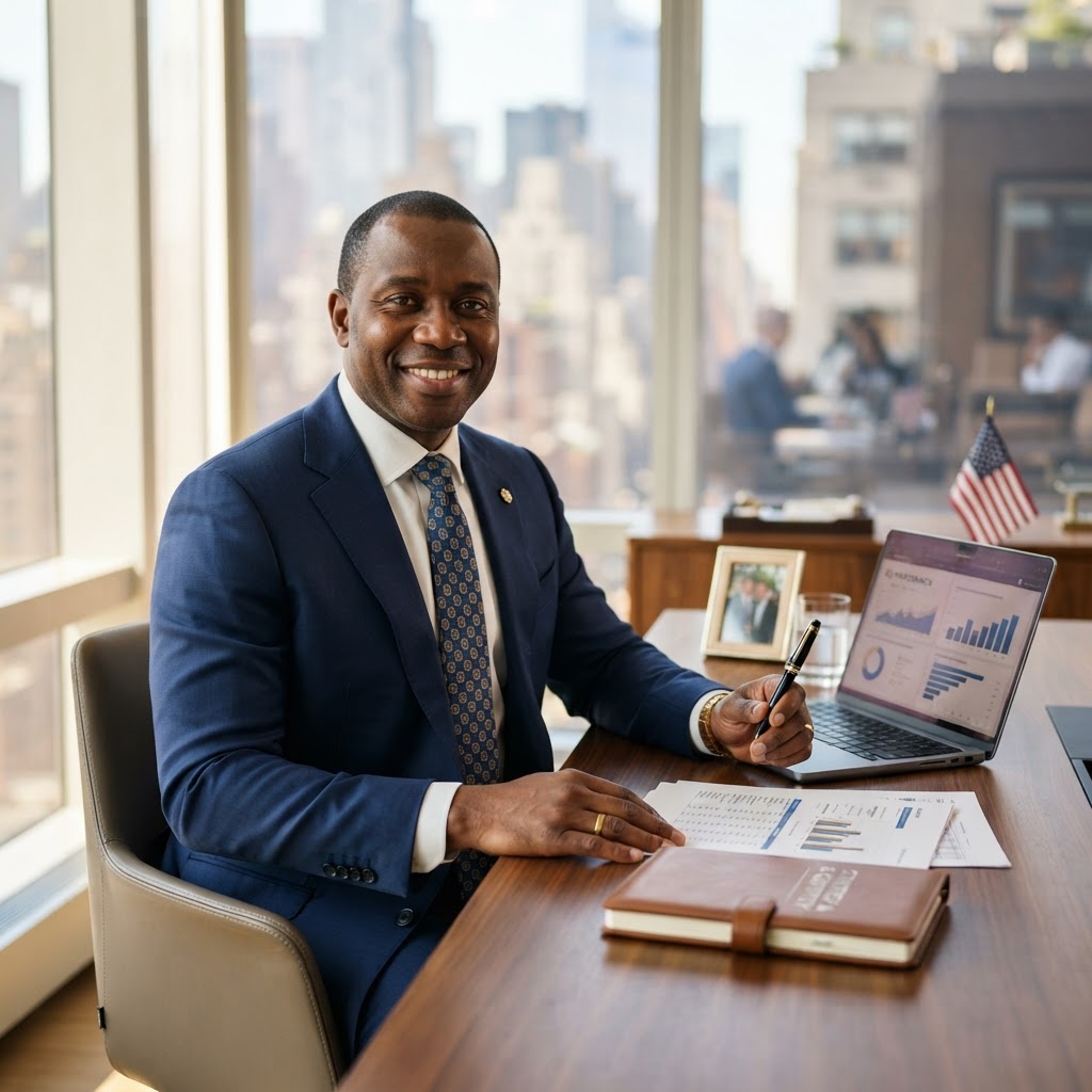 Confident business owner reviewing finances with a tax professional