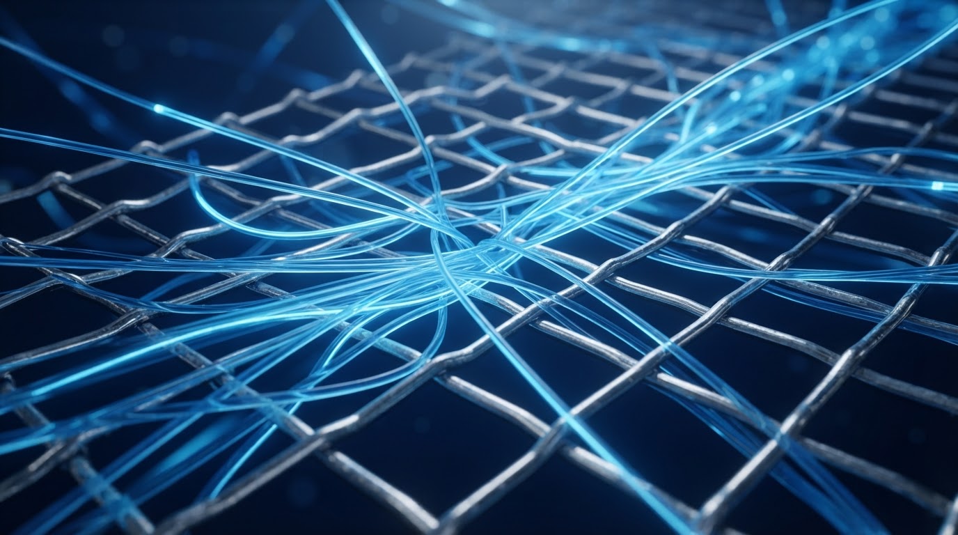 Digital connectivity threads representing Arisa's smart multi-channel communication system