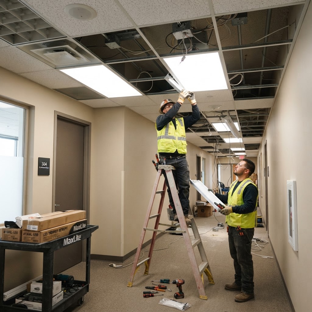 Lighting Renovation installation by LD Electrical Service