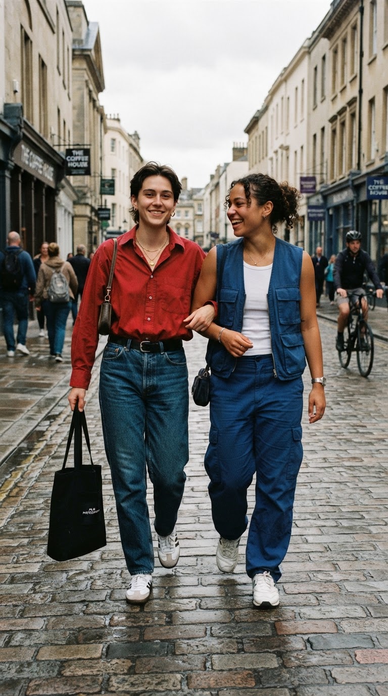 The Primary Color Clash — pride couple outfits idea
