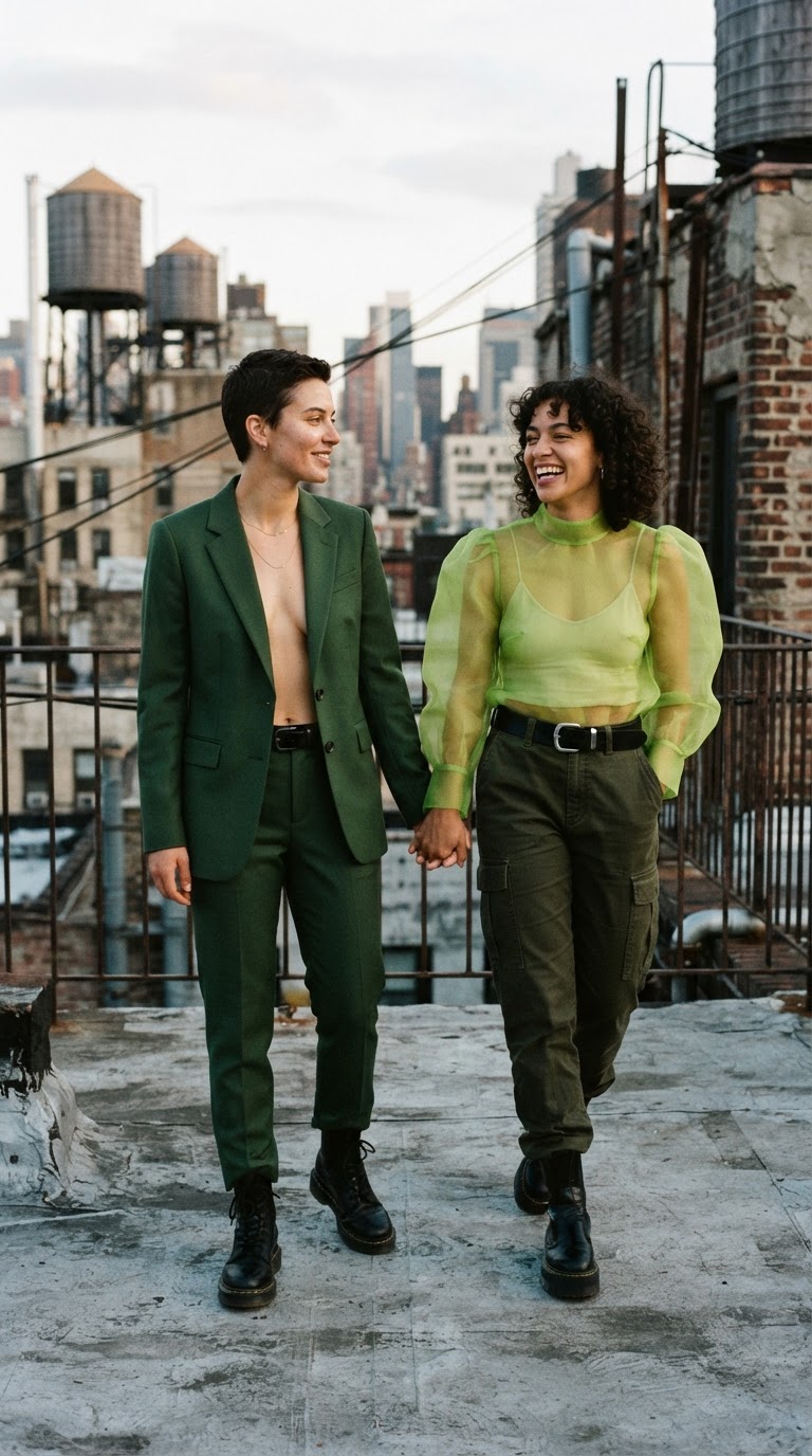 The Monochromatic Spectrum — pride couple outfits idea