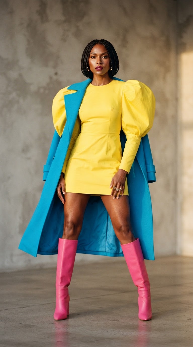 Pansexual Brights pride flag inspired outfit