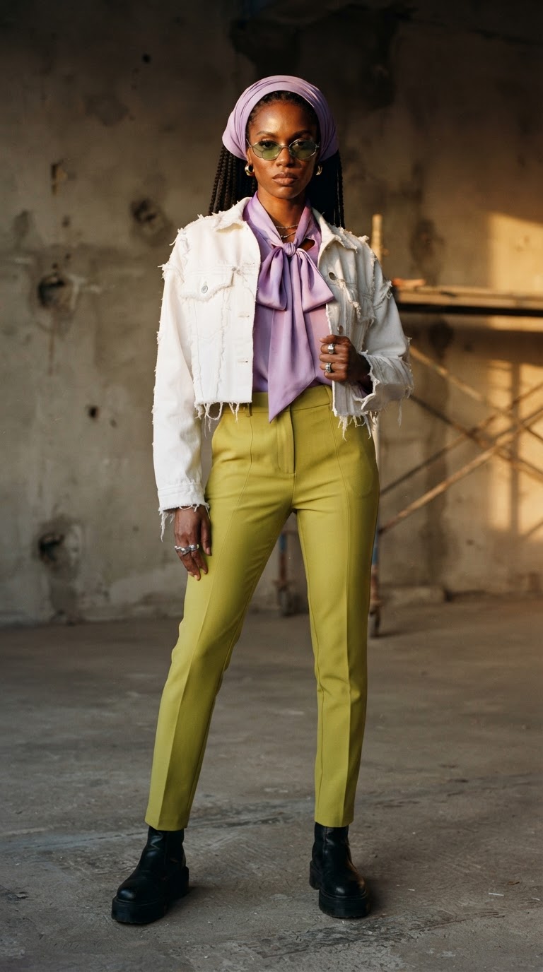 Genderqueer Composition pride flag inspired outfit