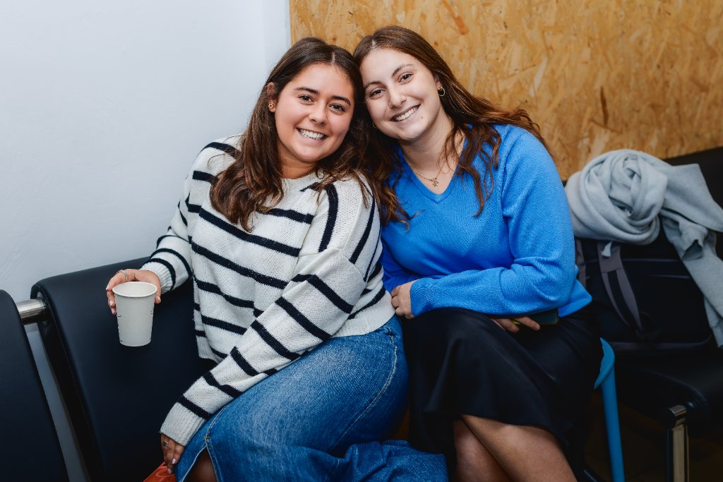 Two students relaxing between classes at JCT