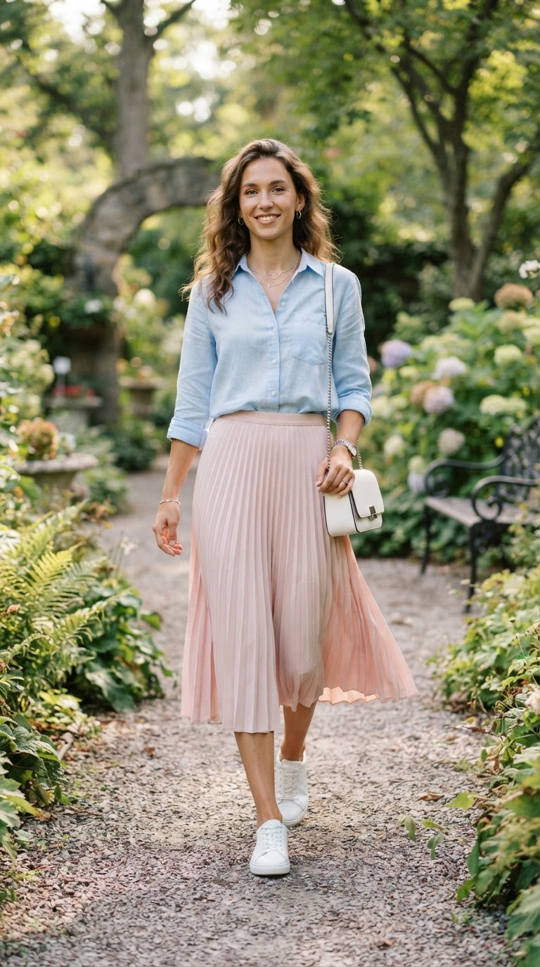Fashion outfit inspired by the Transgender Pride Flag — Transgender Flag — Pastel Perfection