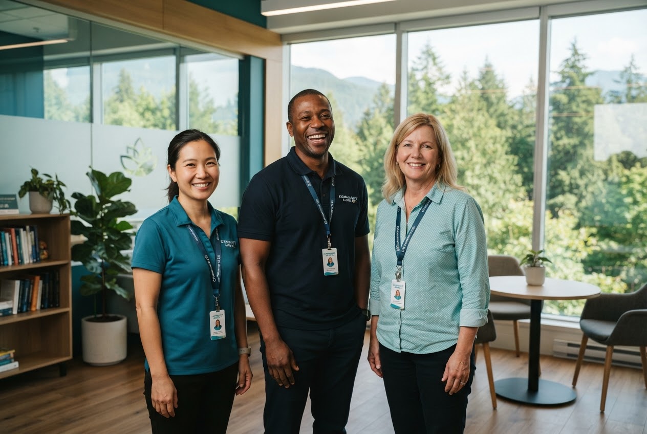 The Bonne Santé team of professional caregivers in their Vancouver office
