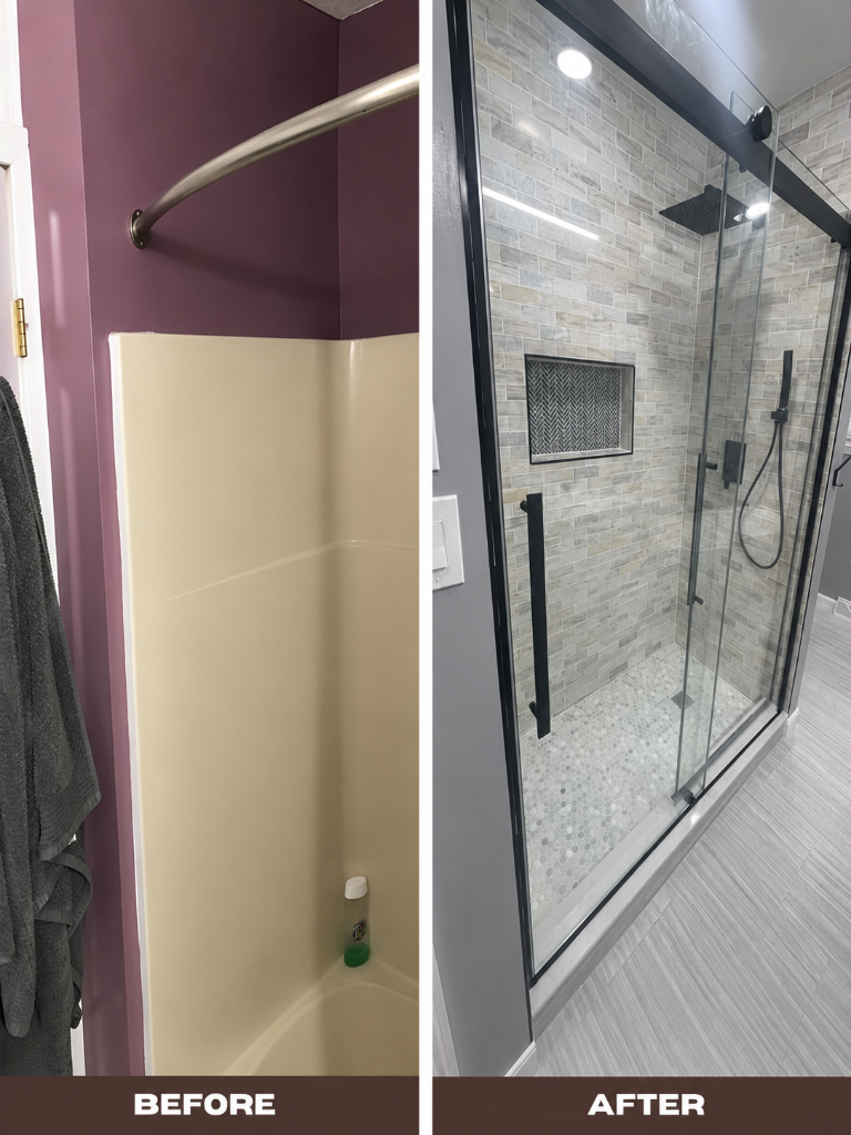 Shower Before & After