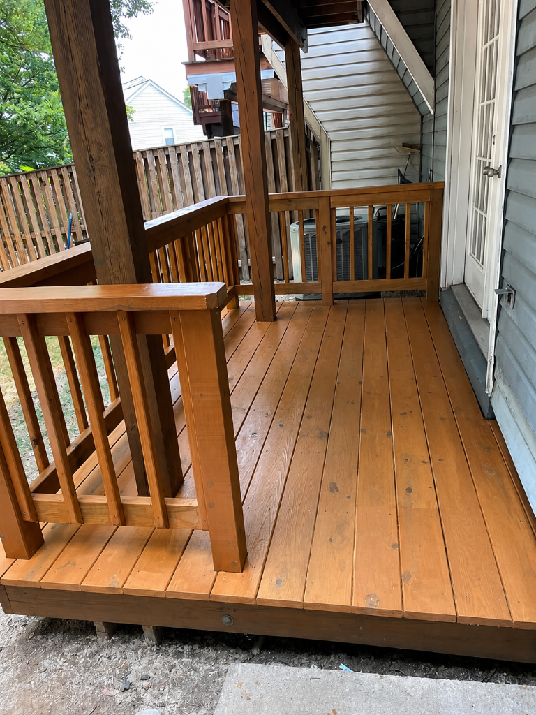 Stained Wooden Deck