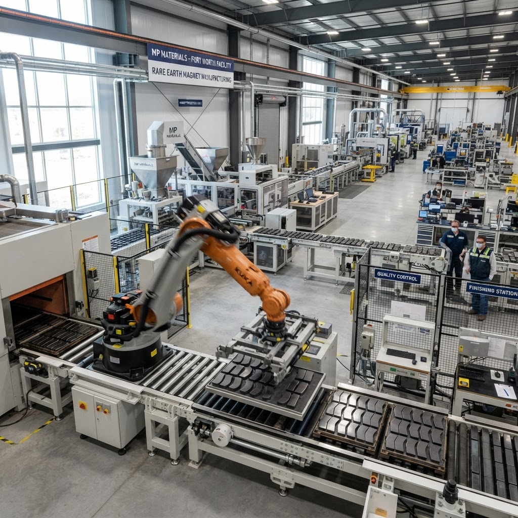 MP Materials Commences Rare Earth Magnet Output in Texas