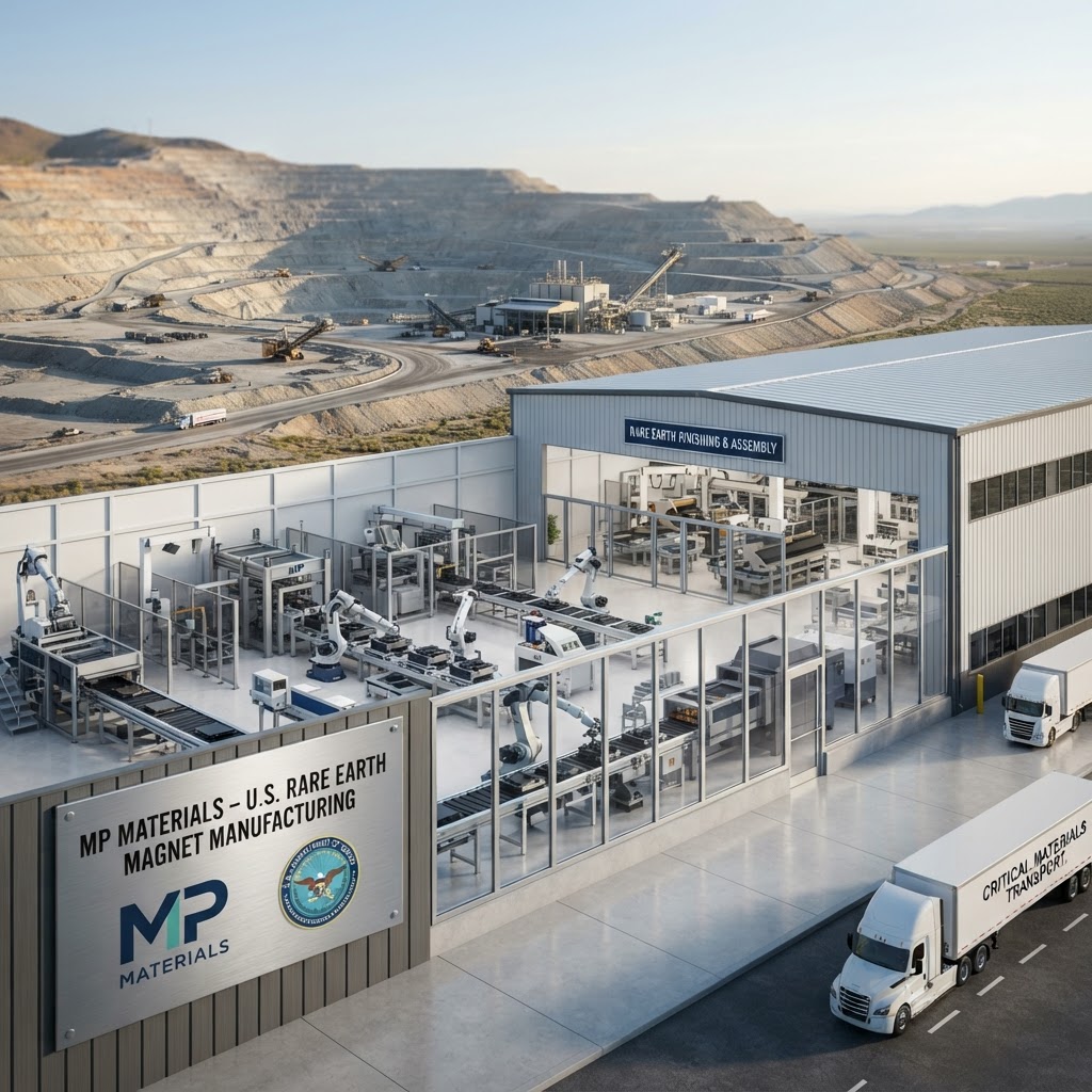 MP Materials Advances U.S. Rare Earth Magnet Independence