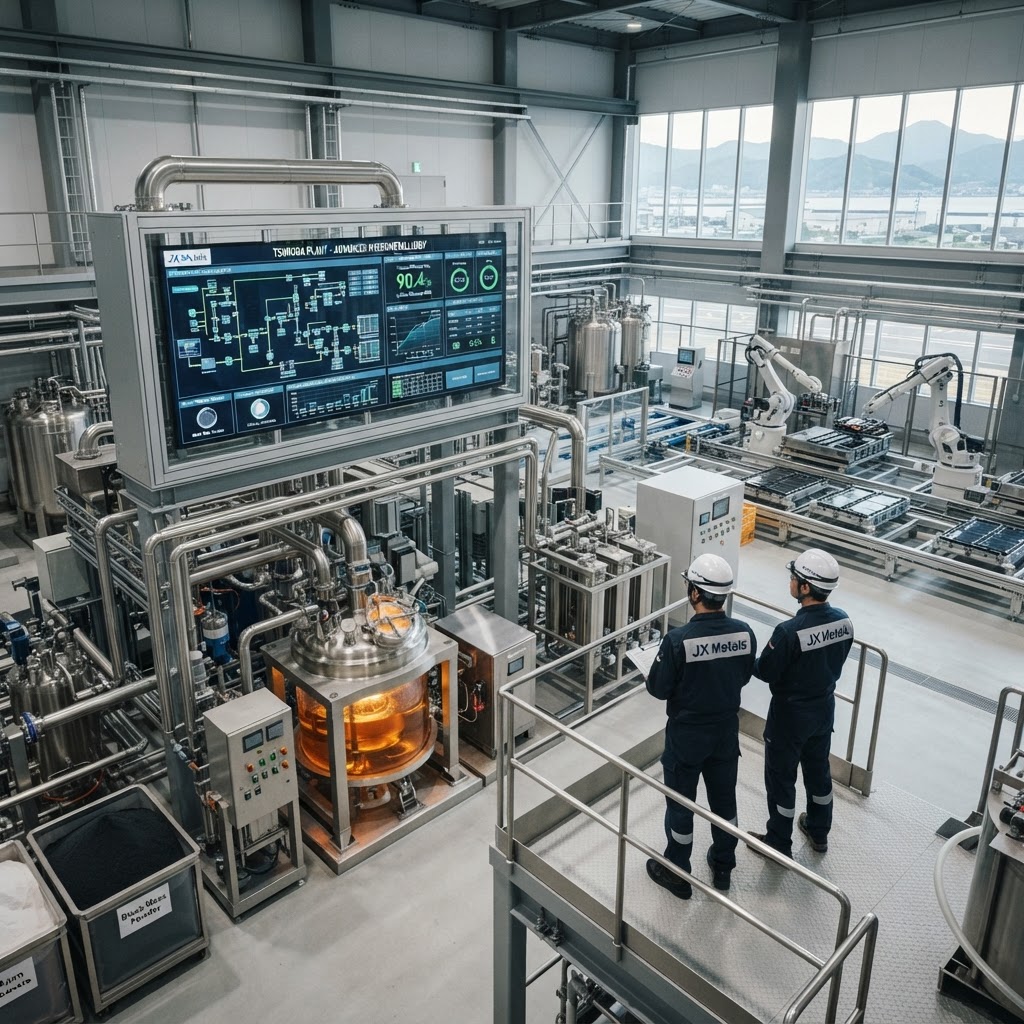 Japan’s JX Metals Hits 90% Lithium Recovery Milestone