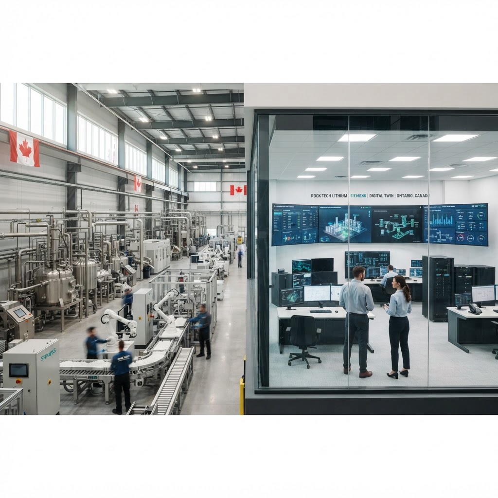 Rock Tech, Siemens Advance Canadian Lithium Processing