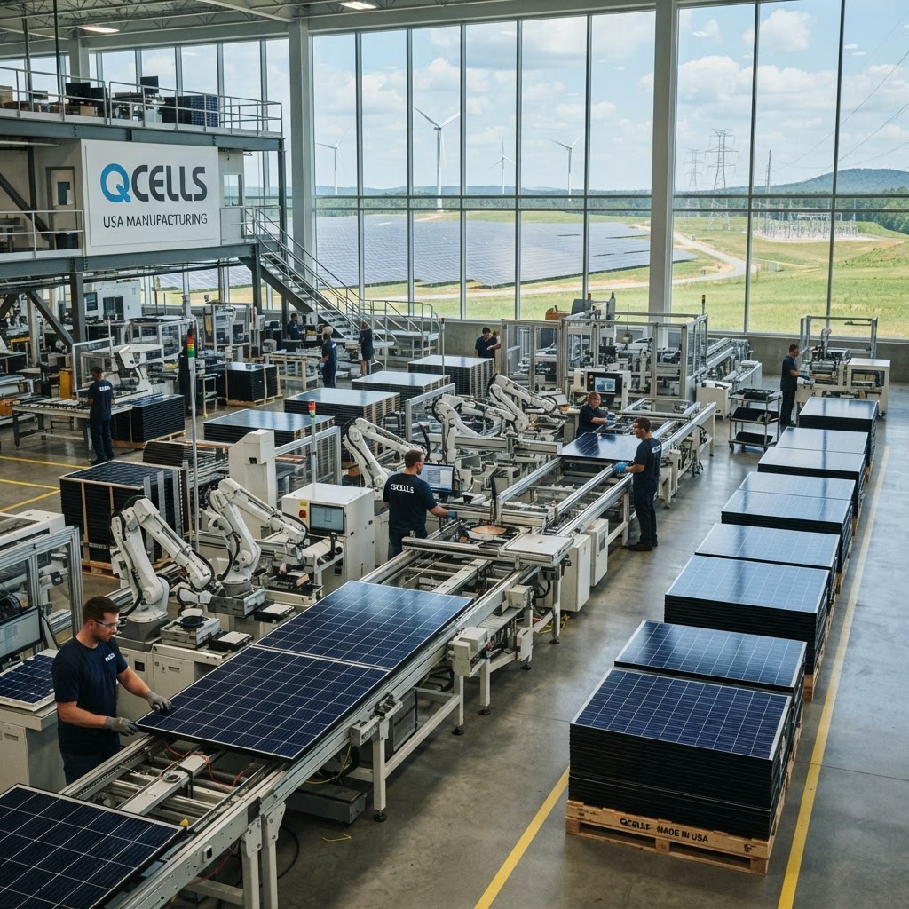 Qcells Expands US Solar Footprint With New AC Panel Line