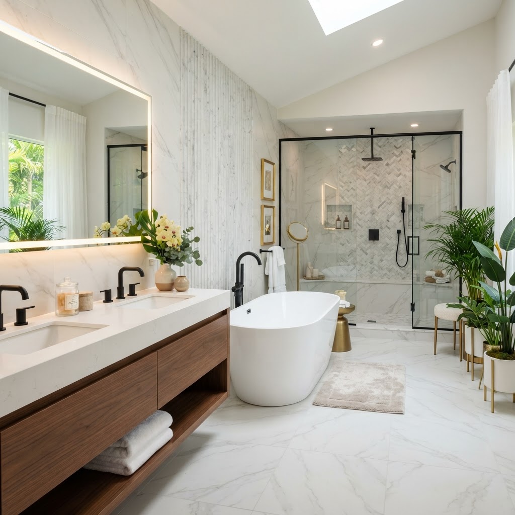 Modern Vanity & Bath
