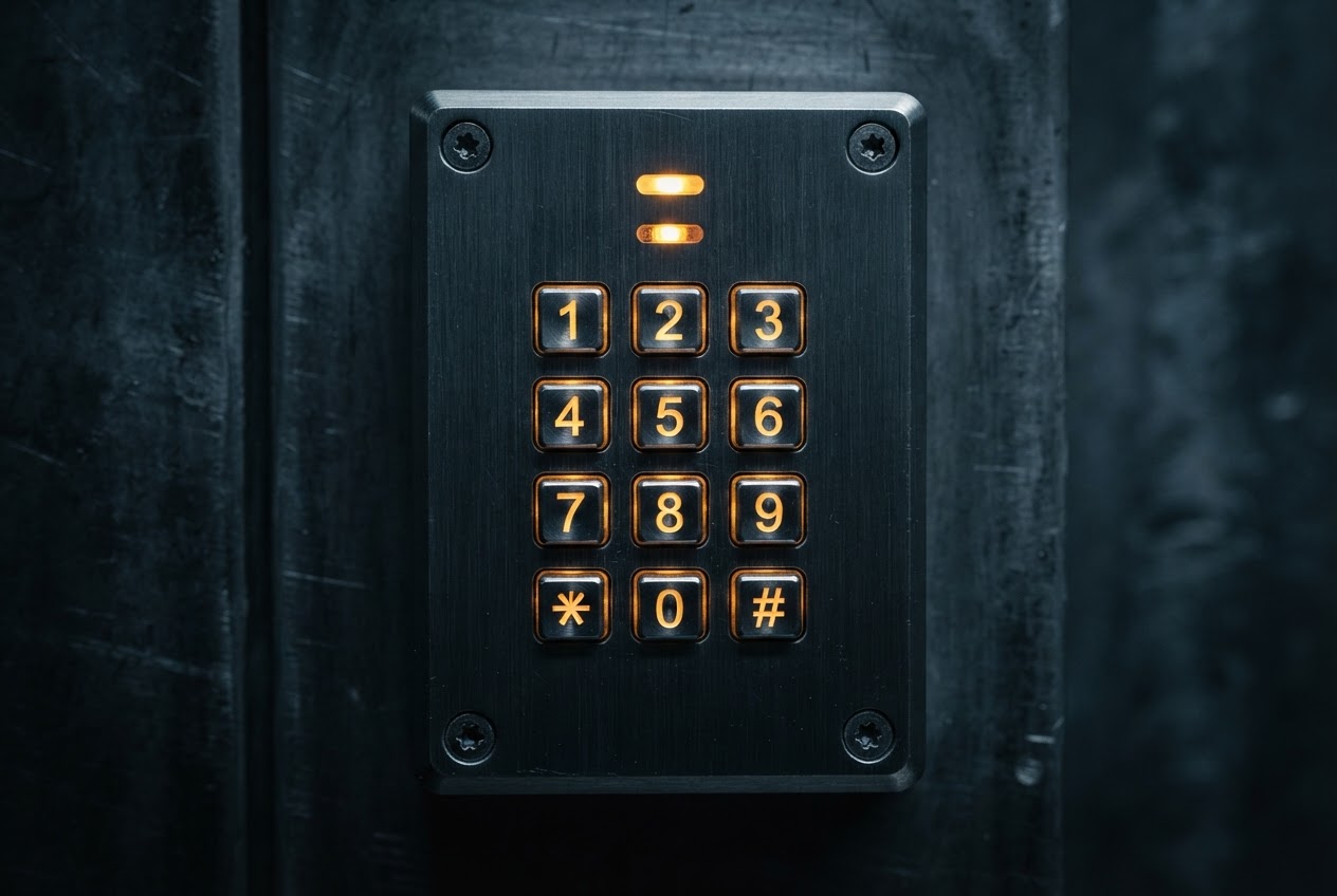 Zutrittskontrollsystem mit verschlüsselter Tastatur