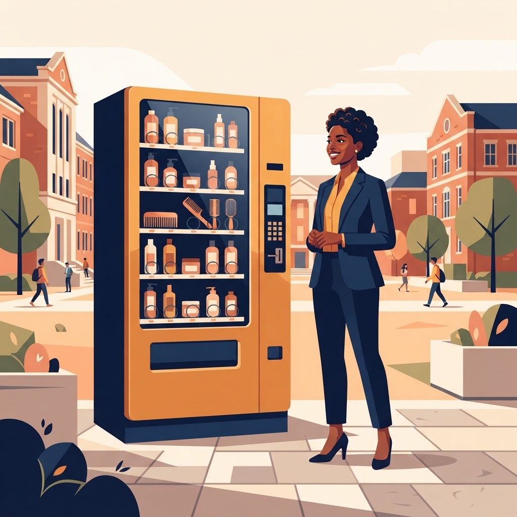 WashU Student Launches Textured Hair-Care Vending Machine