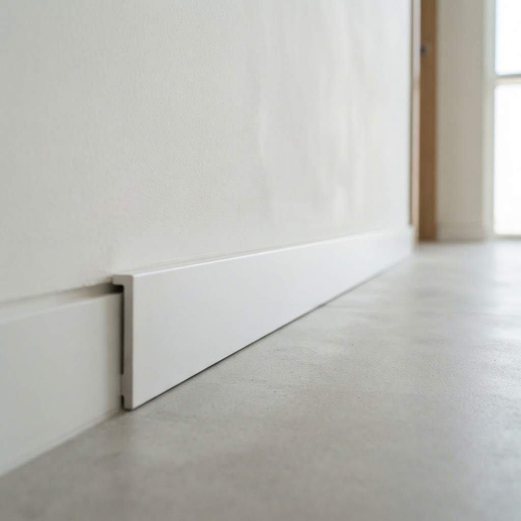 Slim Modern Profile fiber skirting profile close-up