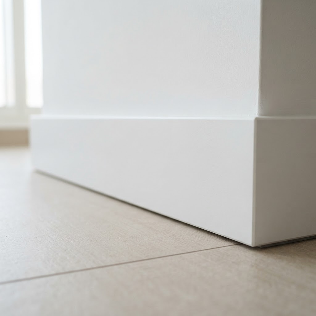 Modern Flat Profile fiber skirting profile close-up