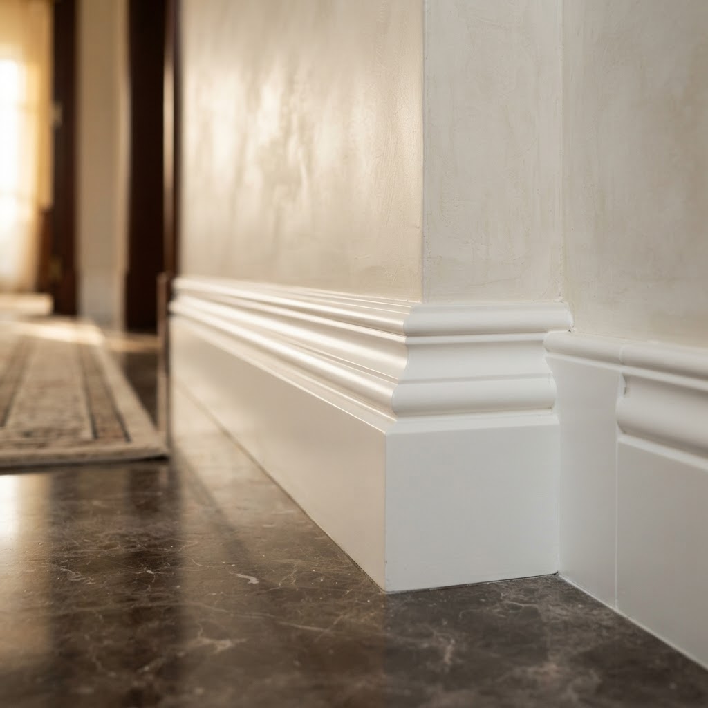 Elegant Traditional Profile fiber skirting profile close-up